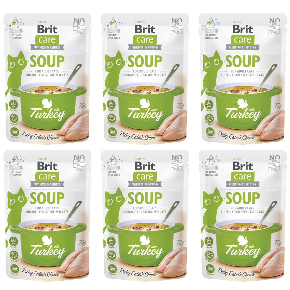 Brit Care Cat Soup With Turkey Mokra Karma Dla Kota Zupa z Indykiem 6x75g